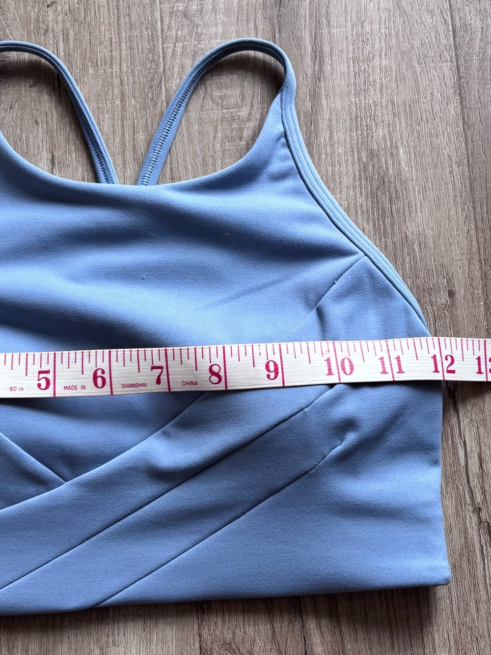 Lululemon Flow Y Wrap Front High Neck Bra in Blue - Picture 6 of 7